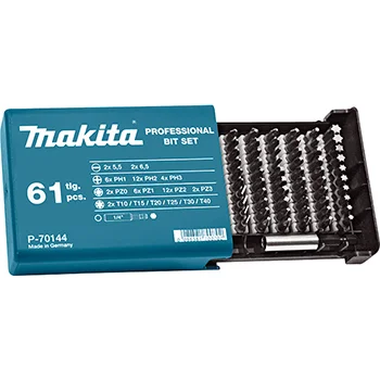 Makita set umetaka za vijke 61 komad P-70144 Makita set umetaka za vijke 61 komad P-70144