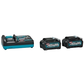 Makita akumulatorska teleskopska lančana testera 300mm XGT 40V UA004GZ + starter set XGT (2 x 4Ah BL4040 + brzi punjač DC40RA) 191L77-9-7