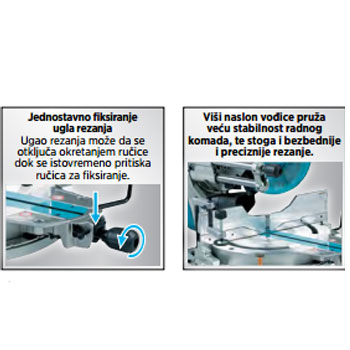 Makita akumulatorska testera za koso sečenje DLS111Z-3