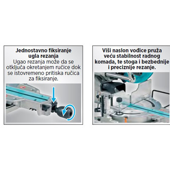 Makita potezno-nagibna testera LS1219L-2