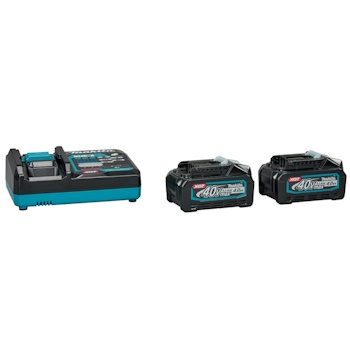 Makita akumulatorska lančana testera 400mm XGT 40V UC016GZ + starter set XGT (2 x 4Ah BL4040 + brzi punjač DC40RA) 191L77-9-8