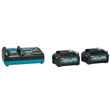Makita akumulatorski trimer XGT 40V UR016GZ + starter set XGT (2 x 4Ah BL4040 + brzi punjač DC40RA) 191L77-9-7