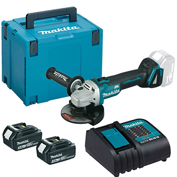 Makita akumulatorska ugaona brusilica DGA504RFE