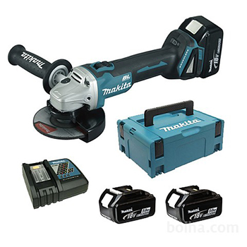 Makita akumulatorska ugaona brusilica DGA506RFE