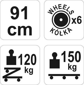 Yato mehaničarska sklopiva ležaljka YT-08802 Yato mehaničarska sklopiva ležaljka YT-08802