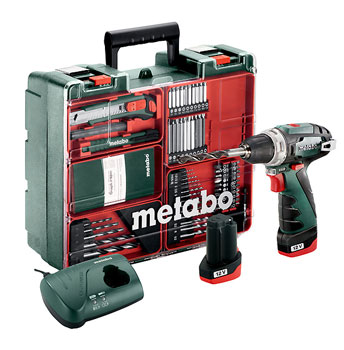 Metabo akumulatorska bušilica odvijač PowerMaxx BS Set Mobile Workshop 600080880 Metabo akumulatorska bušilica odvijač PowerMaxx BS Set Mobile Workshop 600080880