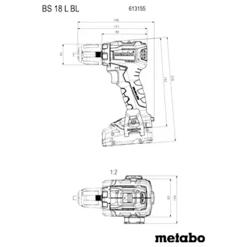 Metabo aku bušilica 18V set BS 18 L BL 613155500-3