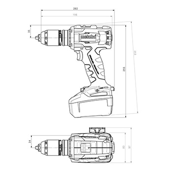 Metabo akumulatorska bušilica zavrtač BS 18 LTX BL I 602350840-4