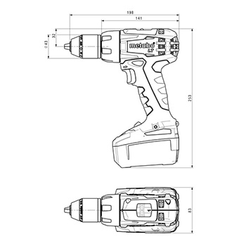 Metabo akumulatorska bušilica odvrtač BS 18 LT 602102840-5