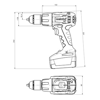 Metabo akumulatorska udarna bušilica odvrtač SB 18 LT 602103840 Metabo akumulatorska udarna bušilica odvrtač SB 18 LT 602103840