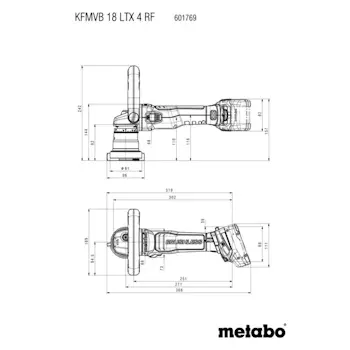 Metabo akumulatorska mašina za obaranje ivica metala 18V KFMVB 18 LTX BL 4 RF 601769840-3 Metabo akumulatorska mašina za obaranje ivica metala 18V KFMVB 18 LTX BL 4 RF 601769840-3