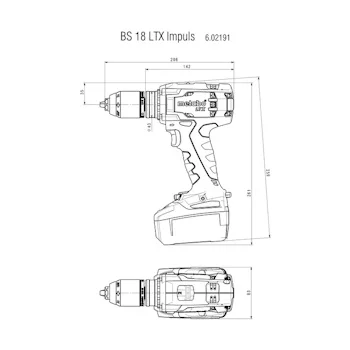 Metabo akumulatorska bušilica/odvijač BS 18 LTX Impuls Solo 602191890-1 Metabo akumulatorska bušilica/odvijač BS 18 LTX Impuls Solo 602191890-1