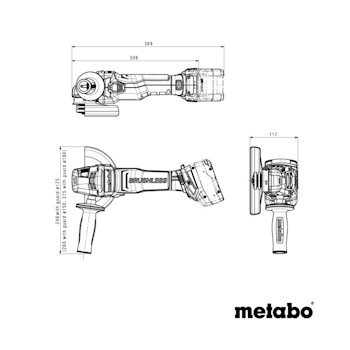 Metabo akumulatorska ugaona brusilica WB 18 LTX BL 15-125 QUICK Solo 601730850 Metabo akumulatorska ugaona brusilica WB 18 LTX BL 15-125 QUICK Solo 601730850
