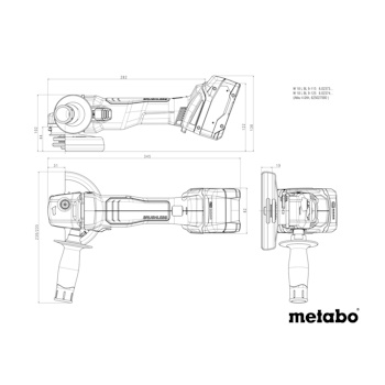 Metabo akumulatorska ugaona brusilica W 18 L BL 9-125 Solo 602374850 Metabo akumulatorska ugaona brusilica W 18 L BL 9-125 Solo 602374850