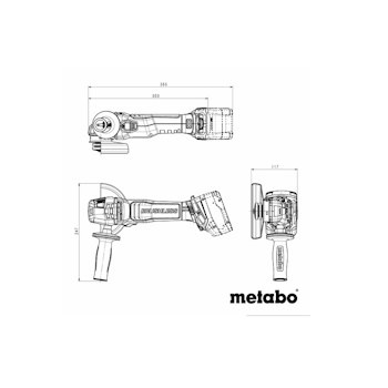 Metabo akumulatorska ugaona brusilica W 18 LT BL 11-125 Solo 613052850 Metabo akumulatorska ugaona brusilica W 18 LT BL 11-125 Solo 613052850