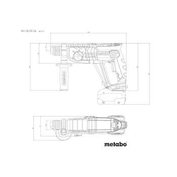 Metabo akumulatorski pneumatski čekić KH 18 LTX 24 SDS-plus Solo 601712850 Metabo akumulatorski pneumatski čekić KH 18 LTX 24 SDS-plus Solo 601712850