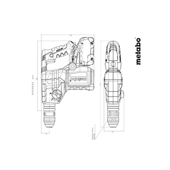 Metabo akumulatorski pneumatski čekić KH 18 LTX BL 28 Q Solo 601715850 Metabo akumulatorski pneumatski čekić KH 18 LTX BL 28 Q Solo 601715850
