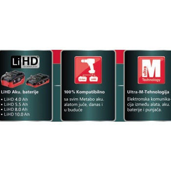 Metabo baterija LiHD 18V/8Ah 625369000-1