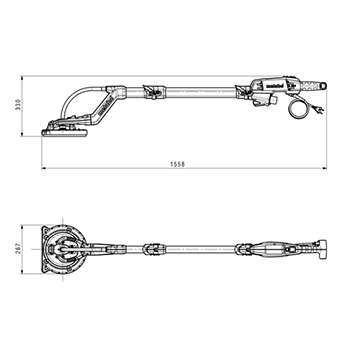 Metabo rotaciona brusilica sa produženim vratom LSV 5-225 Comfort 600136000-6