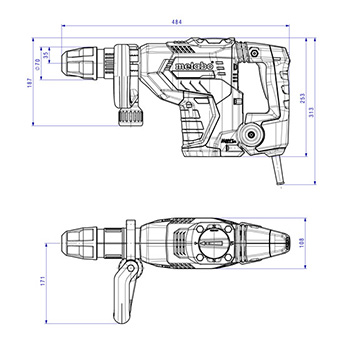 Metabo SDS-Max štemarica MHEV 5 BL 600769500-4