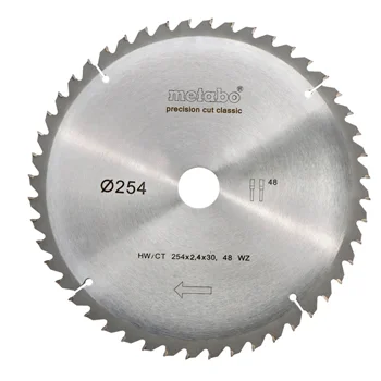 Metabo list kružne testere HW/CT 254 x 30 / 48 zuba 628061000 Metabo list kružne testere HW/CT 254 x 30 / 48 zuba 628061000