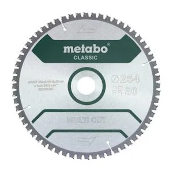 Metabo list kružne testere Classic 254x1.8x30mm 60 zuba 628285000 Metabo list kružne testere Classic 254x1.8x30mm 60 zuba 628285000