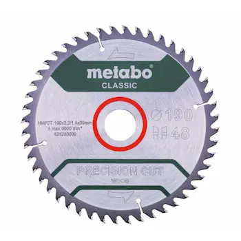Metabo list za ručne cirkulare “PRECISION CUT WOOD - CLASSIC” 190x30mm 628283000