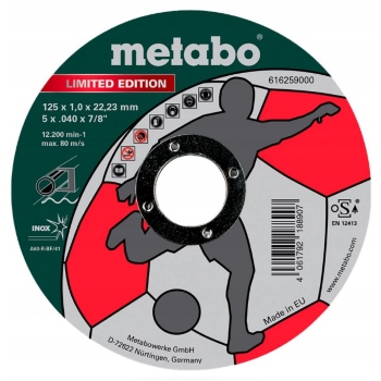Metabo rezna ploča 125 x 1,0 x 22,23 Inox 616259000 - pakovanje od 10 kom-1