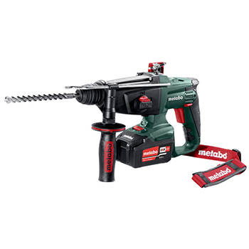 Metabo posebna ponuda aku alata - SDS+ kombičekić KHA 18 LTX + vibraciona bušilica odvrtač SB 18 LT 18V (2x4,0Ah) + ugaona brusilica WB 18 LTX 125 Quick + POKLON TWS Bluetooth zvučnik-1