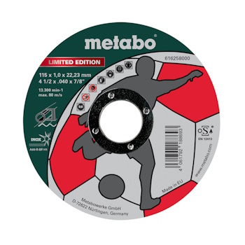 Metabo rezna ploča SOCCER Limited Edition ø115x1.0x22.23mm 616258000