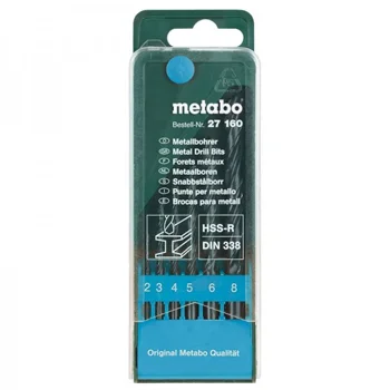 Metabo 6 - delni set spiralnih burgija za čelik 62716000 Metabo 6 - delni set spiralnih burgija za čelik 62716000