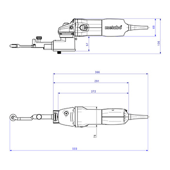 Metabo trakasta brusilica sa brusnim trakama BFE 9-20 Set 602244500-3