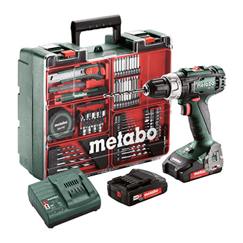 Metabo akumulatorska bušilica odvrtač BS 18 L sa setom pribora 602321870 Metabo akumulatorska bušilica odvrtač BS 18 L sa setom pribora 602321870