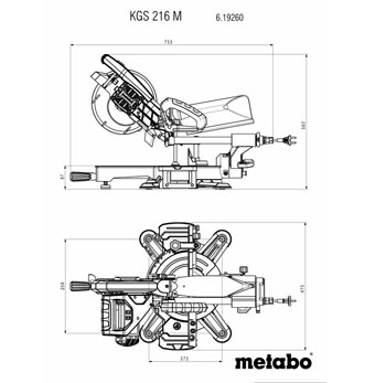 Metabo ger potezni KGS 216 M 619260000 Metabo ger potezni KGS 216 M 619260000