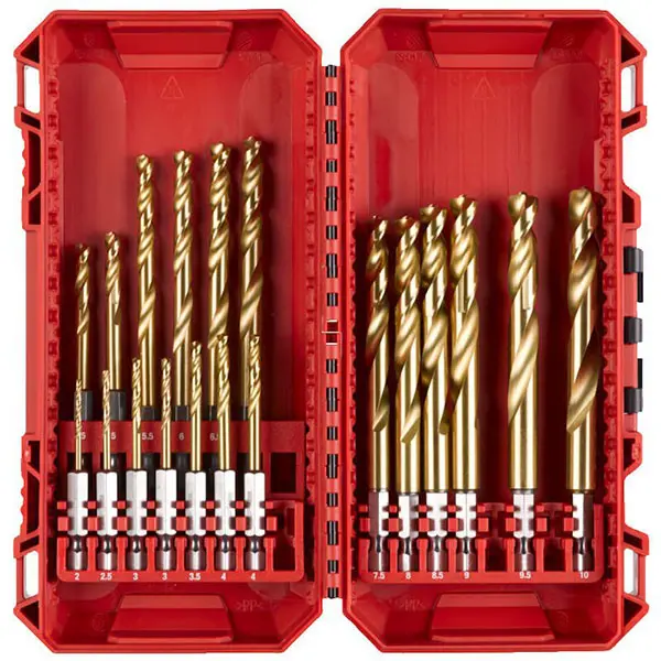 Milwaukee brušene titanijumske burgije za metal ShockWave Impact Duty HSS set od 19 komada 4932493866