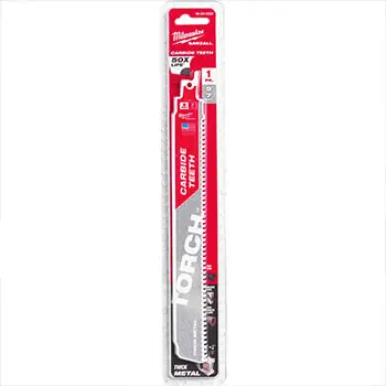 Milwaukee list sabljaste testere za metal TCT TORCH Sawzall 230 mm, 8 TPI, karbidni zubi 48475202-6