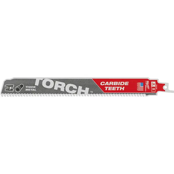 Milwaukee list sabljaste testere za metal TCT TORCH Sawzall 230 mm, 8 TPI, karbidni zubi 48475202