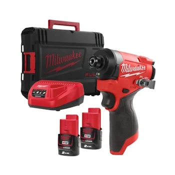 Milwaukee aku odvijač udarni 1/4” 12V 2Ah M12 FID2-202X 4933479877