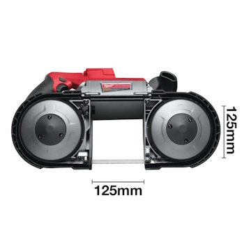 Milwaukee aku tračna testera 18V 5Ah M18 CBS125-502C 4933448195-6