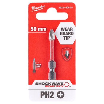 Milwaukee udarni bit PH2 x 50mm 1/4 Milwaukee udarni bit PH2 x 50mm 1/4