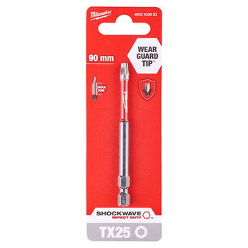 Milwaukee udarni bit T25 x 90mm 1/4 Milwaukee udarni bit T25 x 90mm 1/4