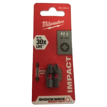 Milwaukee bitsevi krstasti PZ ojačani - udarni PZ2 2 kom 4932430863 Milwaukee bitsevi krstasti PZ ojačani - udarni PZ2 2 kom 4932430863