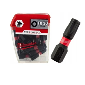 Milwaukee bitsevi TX30 x 25mm 1/4” 25 kom 4932430886 