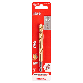 Milwaukee udarna burgija za metal HSS-G TiN HEX 1/4 Milwaukee udarna burgija za metal HSS-G TiN HEX 1/4