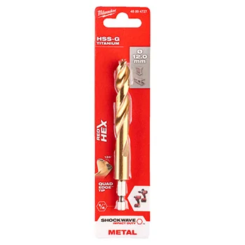 Milwaukee udarna burgija za metal HSS-G TiN HEX 1/4 Milwaukee udarna burgija za metal HSS-G TiN HEX 1/4