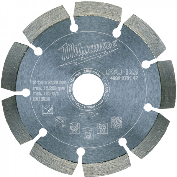 Milwaukee dijamantski rezni disk za šlicerice DSU125 - 4932373147