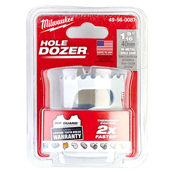 Milwaukee HOLE DOZER™ bimetalna kruna 40mm 49560087 Milwaukee HOLE DOZER™ bimetalna kruna 40mm 49560087