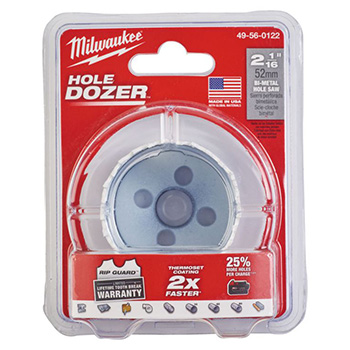 Milwaukee HOLE DOZER™ bimetalna kruna 52mm 49560122 Milwaukee HOLE DOZER™ bimetalna kruna 52mm 49560122