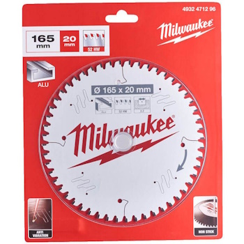 Milwaukee list testere 165x20mm Z52 4932471296 Milwaukee list testere 165x20mm Z52 4932471296