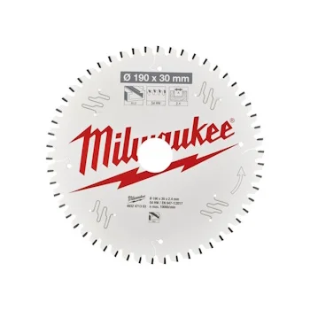 Milwaukee list testere 190x30mm 54T 4932471303 Milwaukee list testere 190x30mm 54T 4932471303